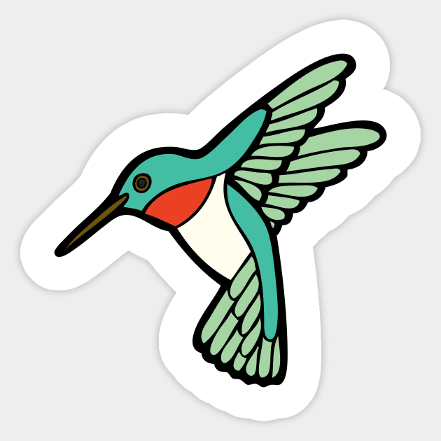 Hummingbird Sticker by evannave